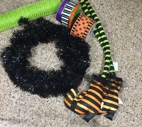 the witch is in make an adorable witch hat wreath in 30 minutes