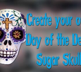 create a day of the dead sugar skull