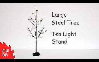  Suporte de luz de chá de árvore de aço
