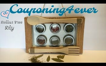 How to Make a Dollar Tree Farmhouse Magnetic Spice Rack