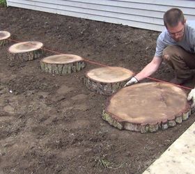 DIY Wood Slice Pathway - Celebration Generation