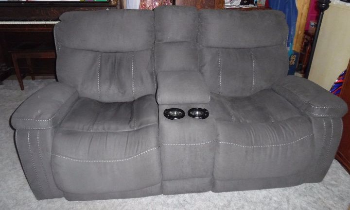 reclining loveseat with console microfiber