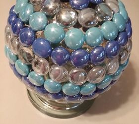 mini glazing ball light, All of the gems are glued on