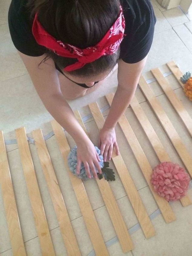 ikea bed slats become party decor