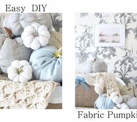 easy fall ideas diy fabric pumpkins