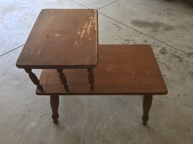 vintage end tables get an update