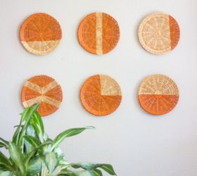 paper plate holders turned chic wall decor