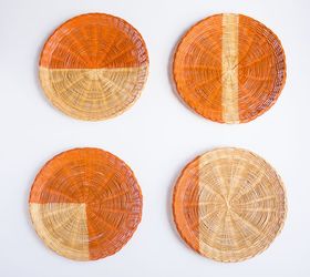 paper plate holders turned chic wall decor