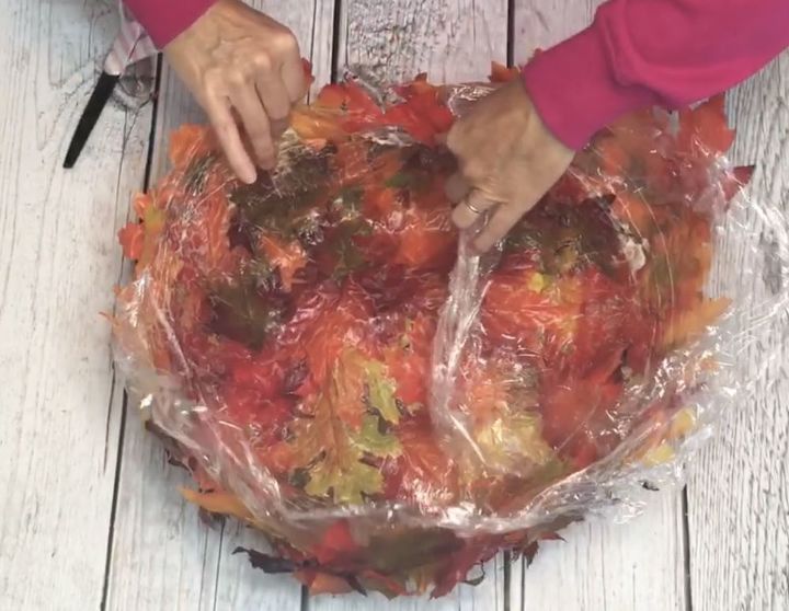 large fall leaf bowl