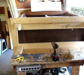 build a rabbit house from an old tv cabinet