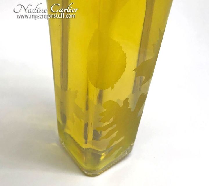 diy etched glass oil vinegar bottle