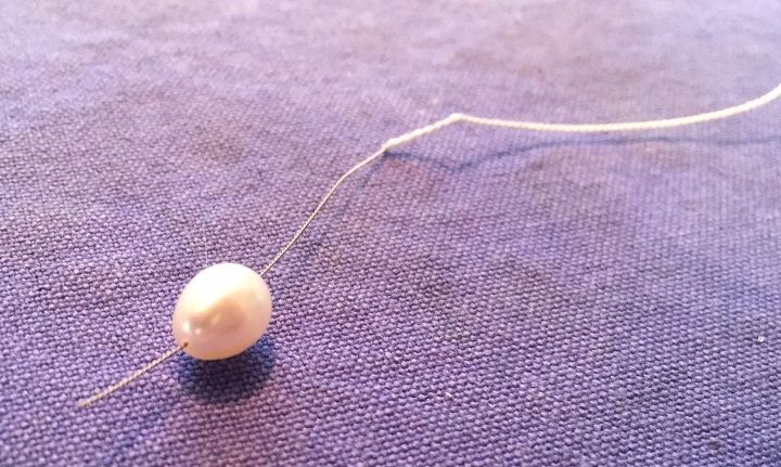 repair a broken pearl necklace string