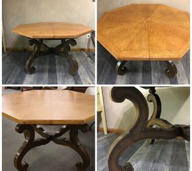 Hammered store copper table