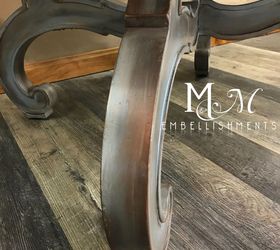hammered copper finish dining table