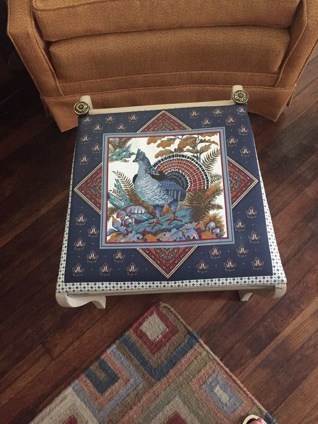 redo of a foot stool make over
