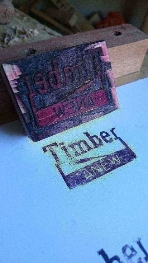 como fazer blocos de impresso com madeira
