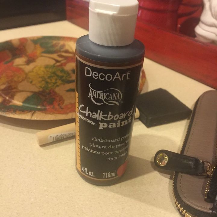 inside kitchen cabinet chalkboard paint