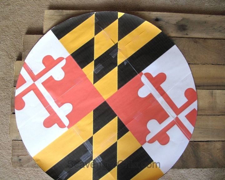 mesa fcil com bandeira de maryland