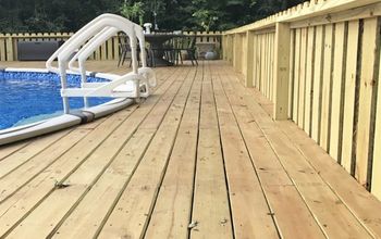 ABOVE GROUND POOL DECK MAKEOVER