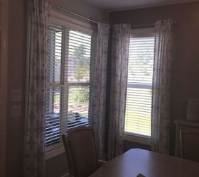 q i have curtains in dining room that i do not like the way they hang