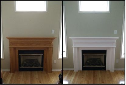 Painting Your Oak Mantel White Hometalk, Painting A Wooden Fireplace Surround White