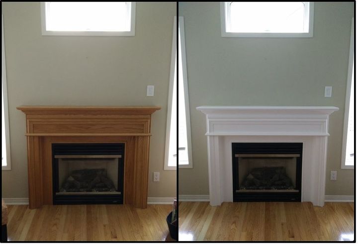 Painting Your Oak Mantel White Hometalk