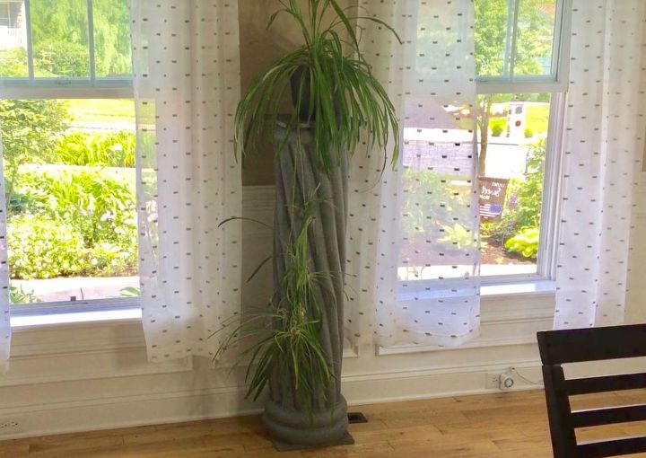 s try these summer 17 diy favorites that can work all year, Decorate With A Marvelous Faux Stone Column