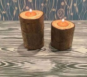 real tree branch candle holders