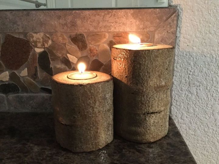 real tree branch candle