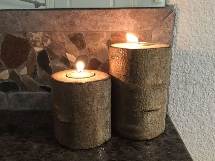 real tree branch candle holders