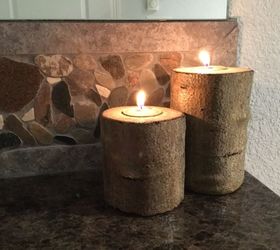 Real Tree Branch Candle Holders