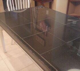 kitchen table redo part 1 granite tiles