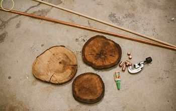 DIY Soporte de postre de cobre y madera para rebanadas