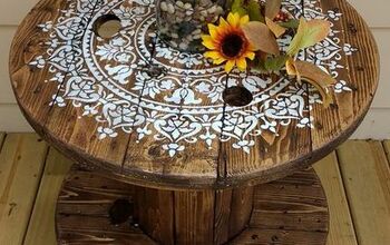 DIY Cable Spool Table for Ummmm...Wherever!