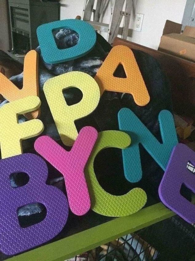 what to do with old foam letters