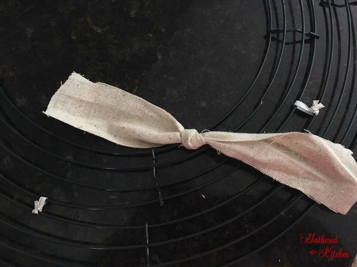 diy rag wreath tutorial under 10