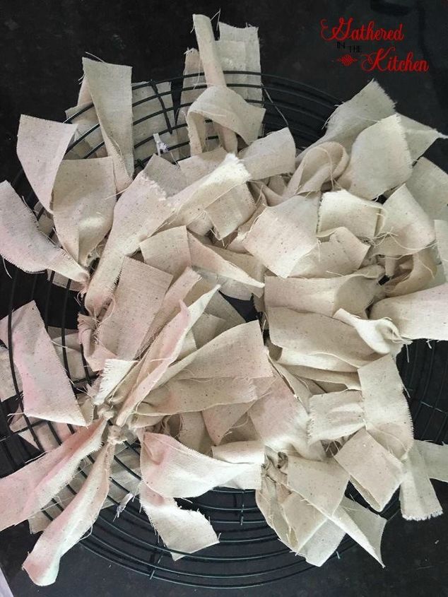 diy rag wreath tutorial under 10