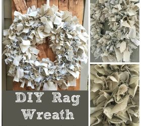 DIY Rag Wreath Tutorial Under $10
