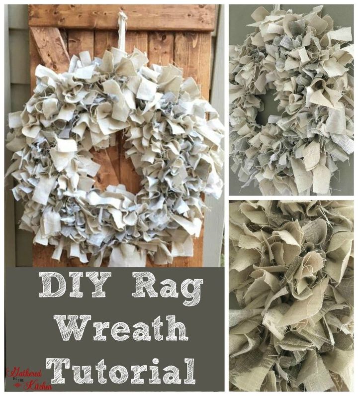 diy rag wreath tutorial under 10
