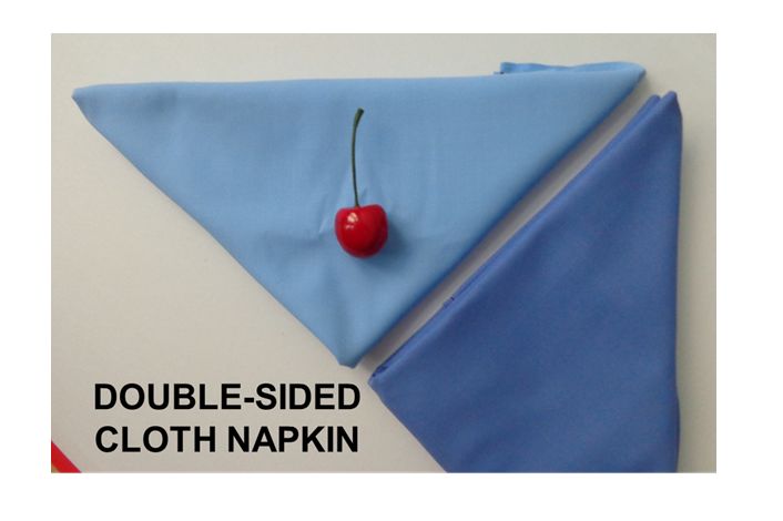 servilleta de tela de doble cara