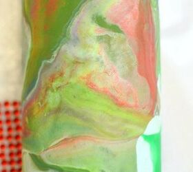 marbled clay bottle makeover