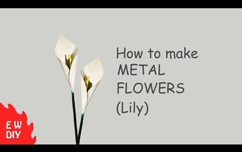 Cómo hacer flores de metal