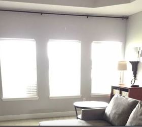 modern farmhouse living room refresh with diy drop cloth curtains
