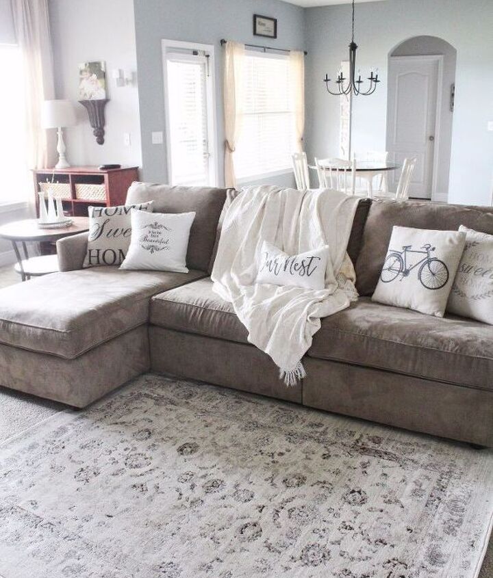 Modern Farmhouse Living Room Refresh With Diy Drop Cloth Curtains Modern Farmhouse Living Room Refresh With Diy Drop Cloth Curtains