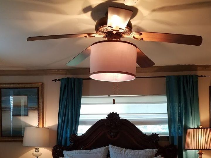 add lamp shade to ceiling fan