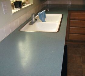 easy breezy countertop redo, Ugly and dirty from 1997