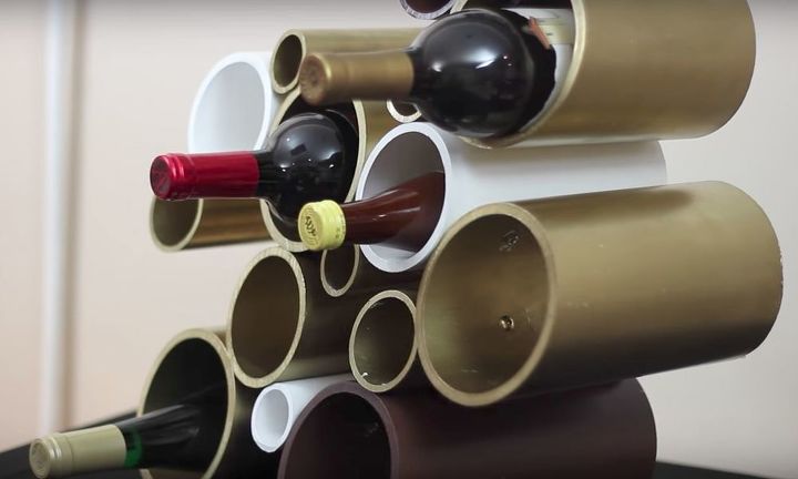 How to Make a DIY PVC Wine Rack | Hometalk