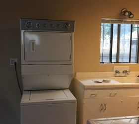 help how do i hide my stacked washer and dryer