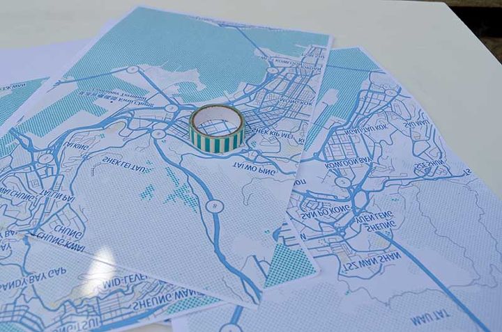 make a stunning map table of your favourite city an ikea hack
