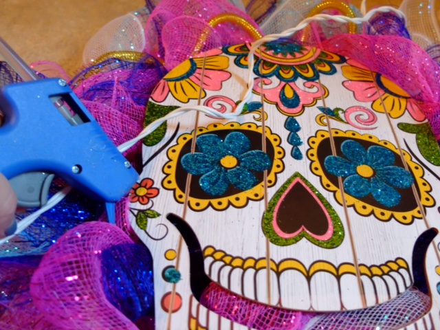 day of the dead wreath diy from dollar tree finds